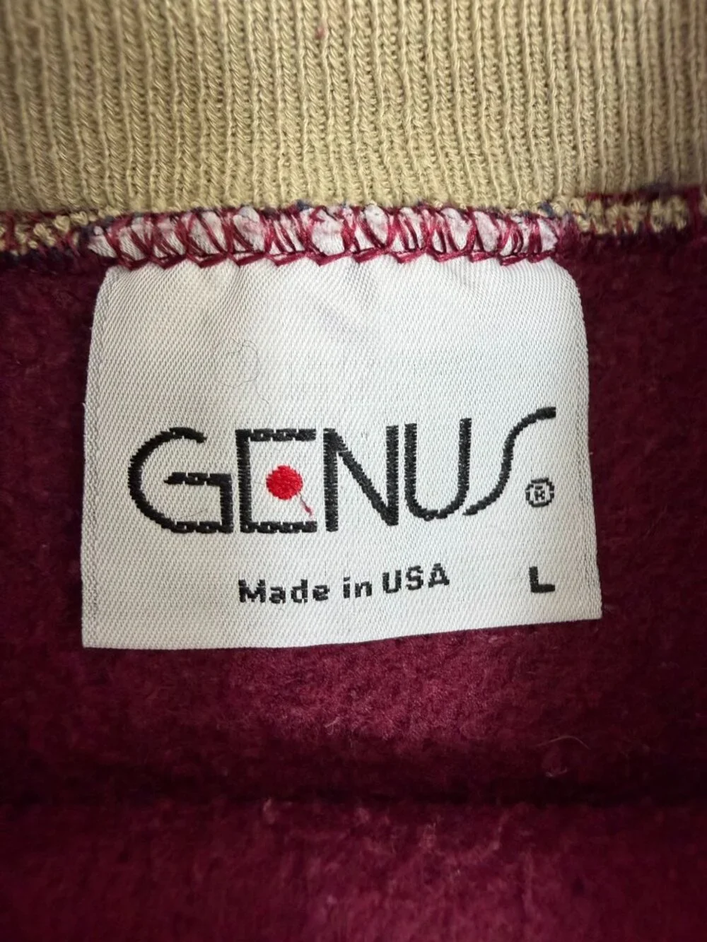 Vintage Genus Mickey  Mouse Pullover Sweatshirt Large L Made in USA 90s Disney